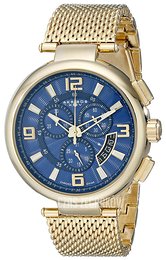 Akribos XXIV Chronograph Niebieski/Stal w odcieniu złota Ø43 mm AK772YGBU