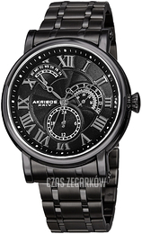 Akribos XXIV Multi-Function Czarny/Stal Ø46 mm AK1001BK