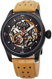 Akribos XXIV Czarny/Skóra Ø46 mm AK1010BKTN