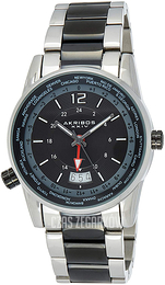 Akribos XXIV Multi-Function Czarny/Stal Ø41 mm AK1021TTB