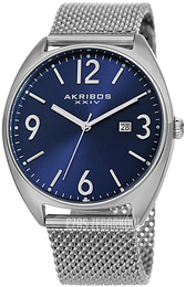 Akribos XXIV Niebieski/Stal Ø42 mm AK1026BU