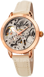 Akribos XXIV Mechanical Szkieletowa tarczy/Skóra Ø32 mm AK1037BG