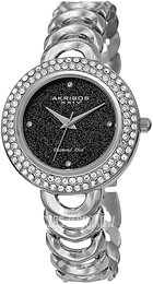 Akribos XXIV Diamond Czarny/Stal Ø36 mm AK1050SSBK