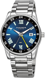 Akribos XXIV Elegant Niebieski/Stal Ø41 mm AK1055SSBU