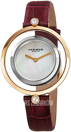 Akribos XXIV Biały/Skóra Ø33 mm AK1060PU