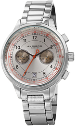 Akribos XXIV Multi-Function Srebrny/Stal Ø43 mm AK1071SS
