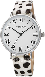 Akribos XXIV Classic Biały/Skóra Ø36 mm AK1080