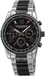 Akribos XXIV Multi-Function Czarny/Stal Ø48 mm AK1099TTB