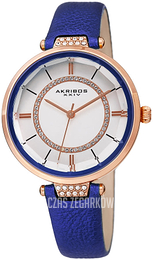 Akribos XXIV Crystal Biały/Skóra Ø34 mm AK1116BU