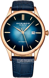 Akribos XXIV Mechanical Niebieski/Skóra Ø44 mm AK1123RGBU