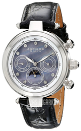 Akribos XXIV Diamond Czarny/Skóra Ø39 mm AK441BK