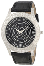 Akribos XXIV Diamond Czarny/Skóra Ø44 mm AK463BK