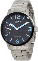 Akribos XXIV Essential Czarny/Stal Ø45.6 mm AK496BU