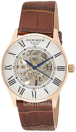 Akribos XXIV Biały/Skóra Ø42 mm AK499RG
