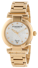 Akribos XXIV Diamond Srebrny/Stal w odcieniu złota Ø36.5 mm AK565YG