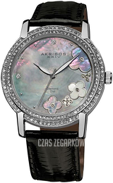 Akribos XXIV Biały/Skóra Ø39 mm AK580BK