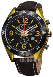 Akribos XXIV Conqueror Czarny/Skóra Ø48 mm AK582YG