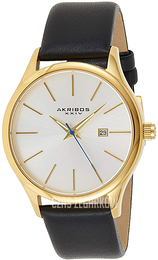 Akribos XXIV Srebrny/Skóra Ø44 mm AK618YG