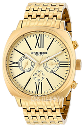 Akribos XXIV Multi-Function Szampański/Stal w odcieniu złota AK636YG