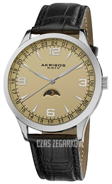 Akribos XXIV Retro Szampański/Skóra Ø40 mm AK637SSW