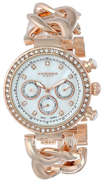 Akribos XXIV Multi-Function Biały/Stal w kolorze różowego złota Ø39 mm AK640RG