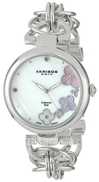 Akribos XXIV Diamond Biały/Stal Ø40 mm AK645SS
