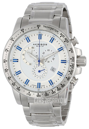 Akribos XXIV Grandiose Biały/Stal Ø48 mm AK649SS