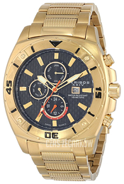 Akribos XXIV Grandiose Czarny/Stal w odcieniu złota Ø48 mm AK652YG