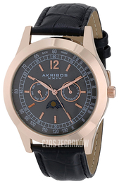 Akribos XXIV Retro Szary/Skóra Ø44 mm AK666XRG