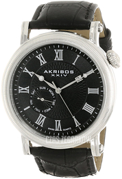 Akribos XXIV Multi-Function Czarny/Skóra Ø45 mm AK673BK