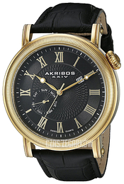 Akribos XXIV Czarny/Skóra Ø45 mm AK673BKG