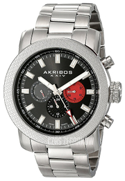 Akribos XXIV Grandiose Czarny/Stal Ø46 mm AK684SSB