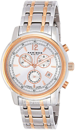 Akribos XXIV Srebrny/Stal w kolorze różowego złota Ø42 mm AK692TTR
