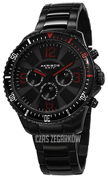 Akribos XXIV Multi-Function Czarny/Stal Ø44 mm AK694BK