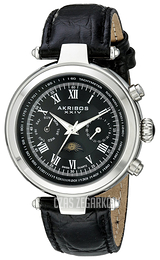 Akribos XXIV Multi-Function Czarny/Skóra Ø40 mm AK697SSB