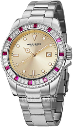 Akribos XXIV Crystal Szampański/Stal Ø40 mm AK702RD
