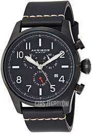 Akribos XXIV Ultimate Czarny/Skóra Ø46.75 mm AK705BK