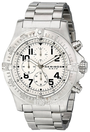 Akribos XXIV Chronograph Biały/Stal Ø50 mm AK711SS