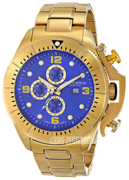 Akribos XXIV Grandiose Niebieski/Stal w odcieniu złota Ø50 mm AK724YG