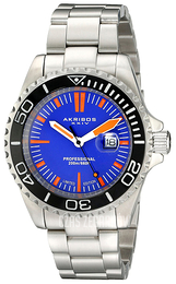 Akribos XXIV Grandiose Niebieski/Stal Ø45 mm AK735BU