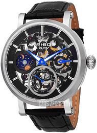 Akribos XXIV Mechanical Czarny/Skóra Ø47 mm AK745SSB