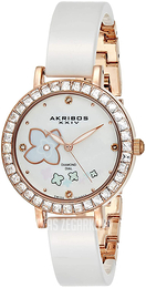 Akribos XXIV Biały/Czeramiczna Ø32 mm AK762RGW