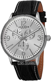 Akribos XXIV Multi-Function Srebrny/Skóra Ø43 mm AK769WT