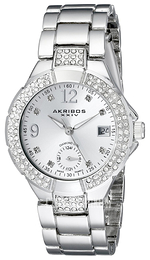 Akribos XXIV Diamond Srebrny/Stal Ø34.5 mm AK775SS