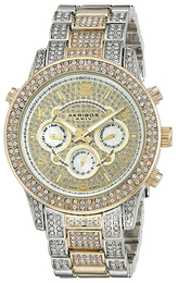 Akribos XXIV Żółte złoto/Stal w odcieniu złota Ø40 mm AK776TTG