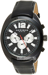 Akribos XXIV Czarny/Skóra Ø45 mm AK777BK