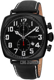 Akribos XXIV Czarny/Skóra AK786BK