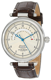 Akribos XXIV Retro Beżowy/Skóra Ø41 mm AK795SSBR