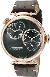 Akribos XXIV Czarny/Skóra Ø46 mm AK796RG
