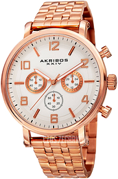 Akribos XXIV Biały/Stal w kolorze różowego złota Ø44 mm AK800RG